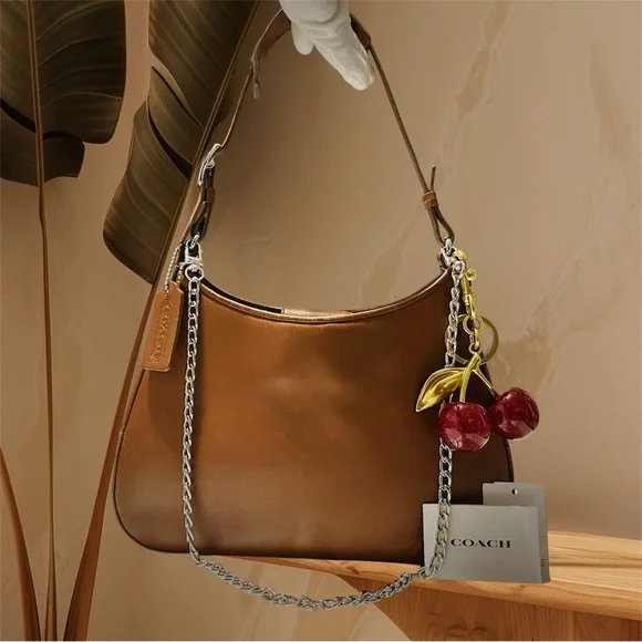 Vintage Coach soho Shoulder Bag Brown color soft Leather 2001 year - Picture 6 of 17